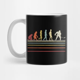 Ice Hockey Retro Evolution For Hockey Player Mug